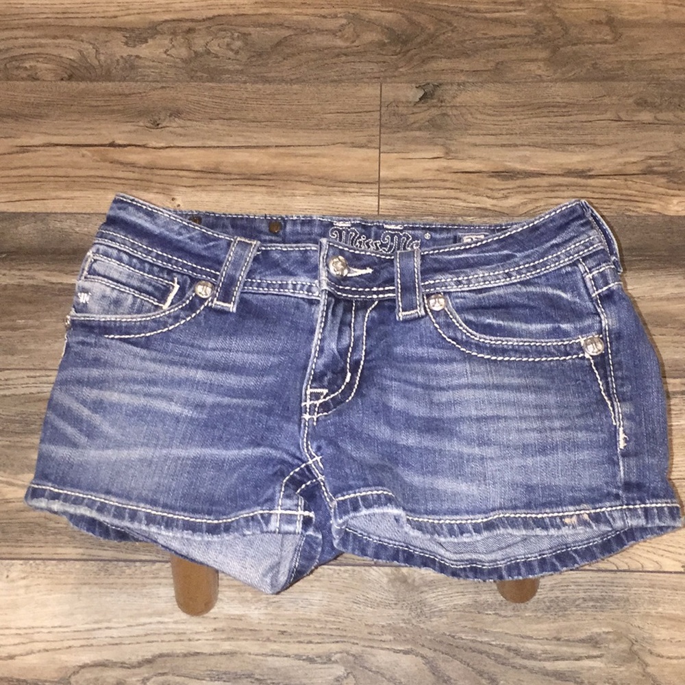 A pair of miss me jean shorts